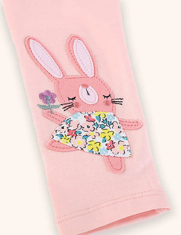 Cute Bunny Applique Leggings